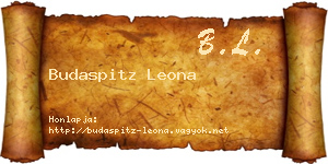 Budaspitz Leona névjegykártya